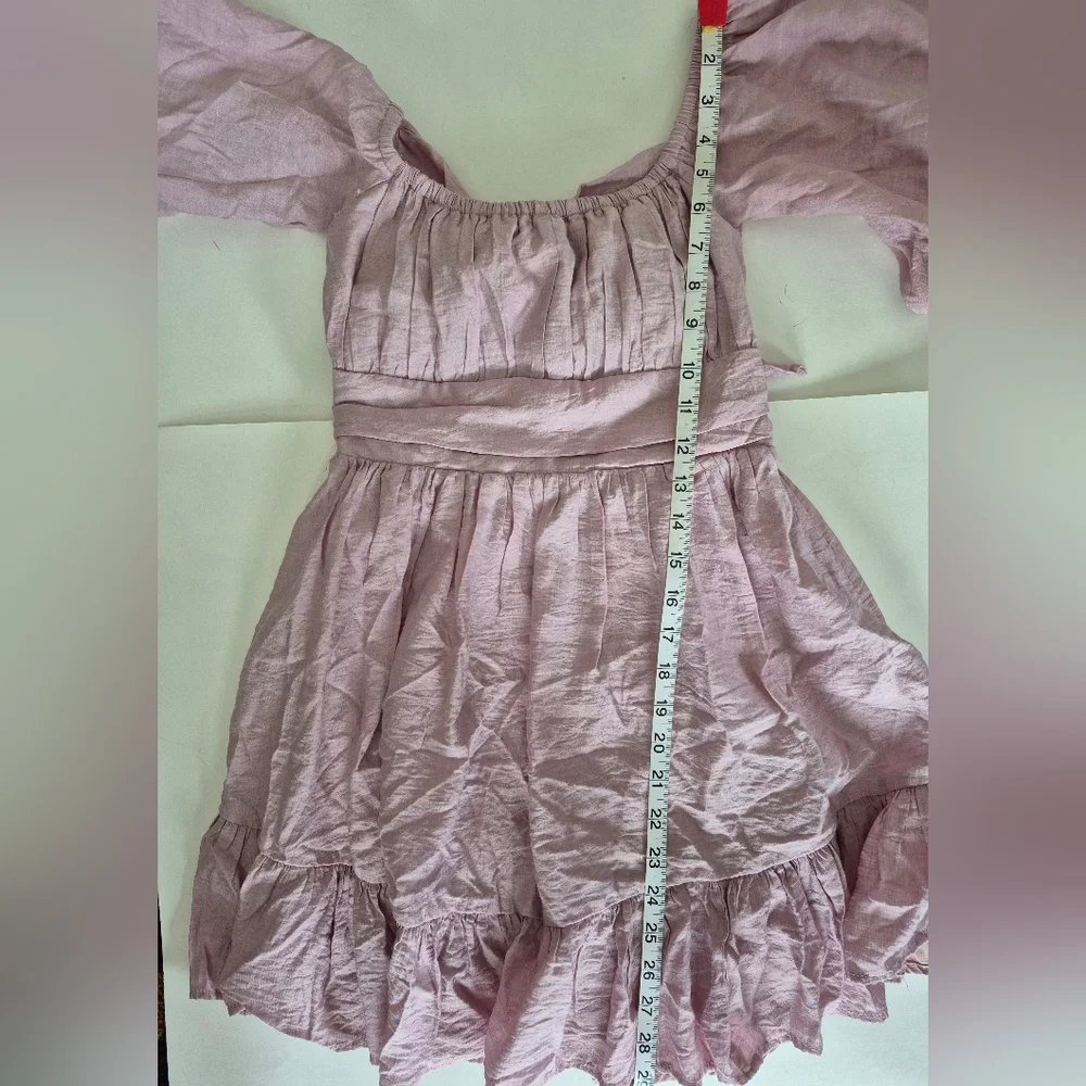 Saints + Secrets Dress Pink Babydoll Cut Out Back Size XS